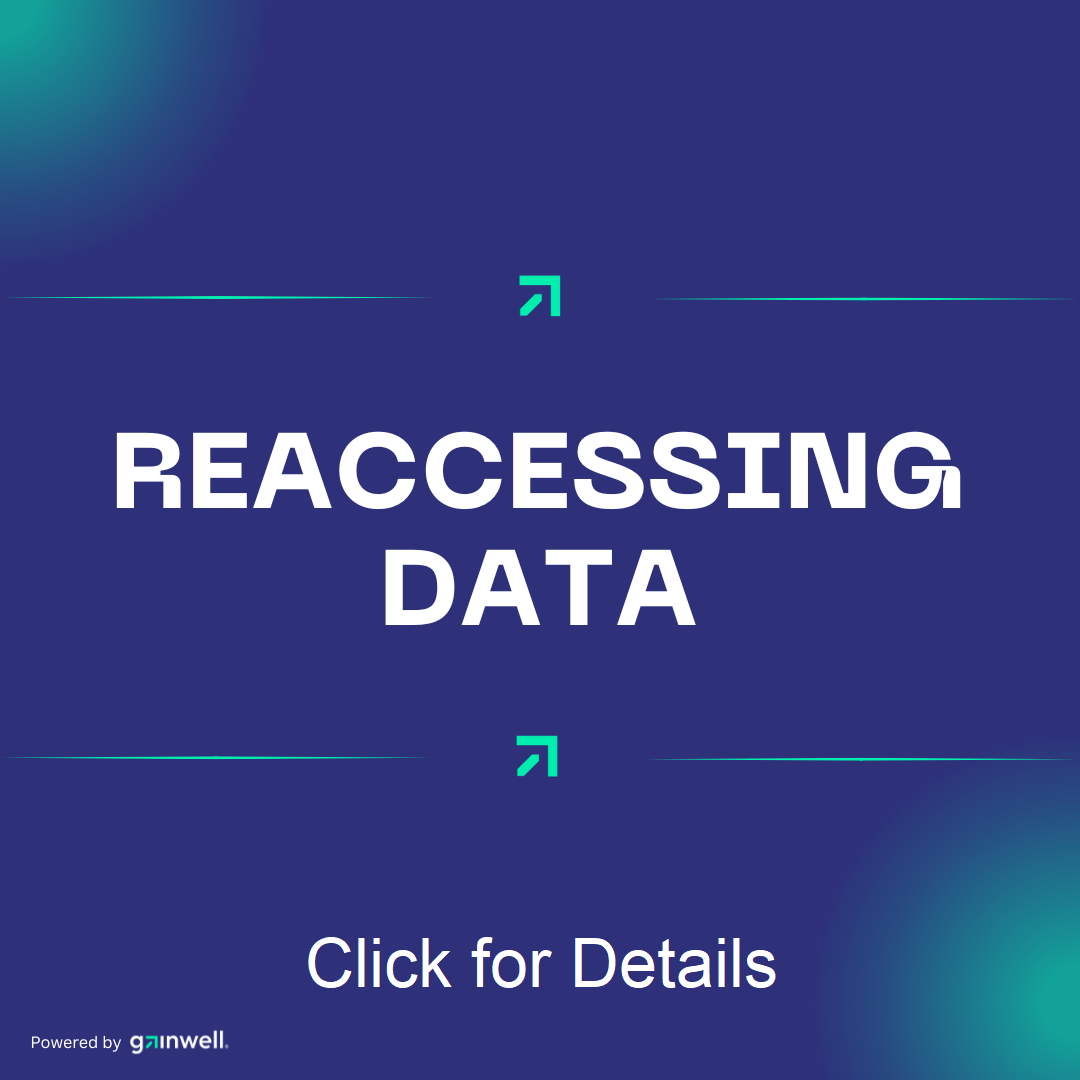 Reaccessing Data, click for details